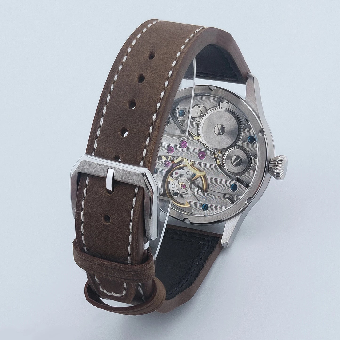 Corgeut Luxury Sapphire Glass 42 Mm Dial St3600 Or St3601 Hand-Wound Movement 316L Steel Case Men'S Watch 30 M Water Resistant