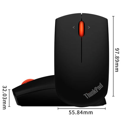 Lenovo ThinkPad Office Mouse Bluetooth + Wireless Dual-Mode Mouse, Ergonomic Wireless Office Mouse, 1200 DPI Portable Laptop Mouse