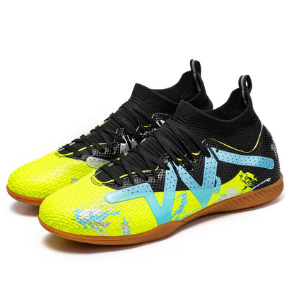 Scarpe da calcio da interno professionali da uomo con suola piatta; scarpe da allenamento resistenti e comode per adulti; scarpe da calcio antiscivolo per adolescenti