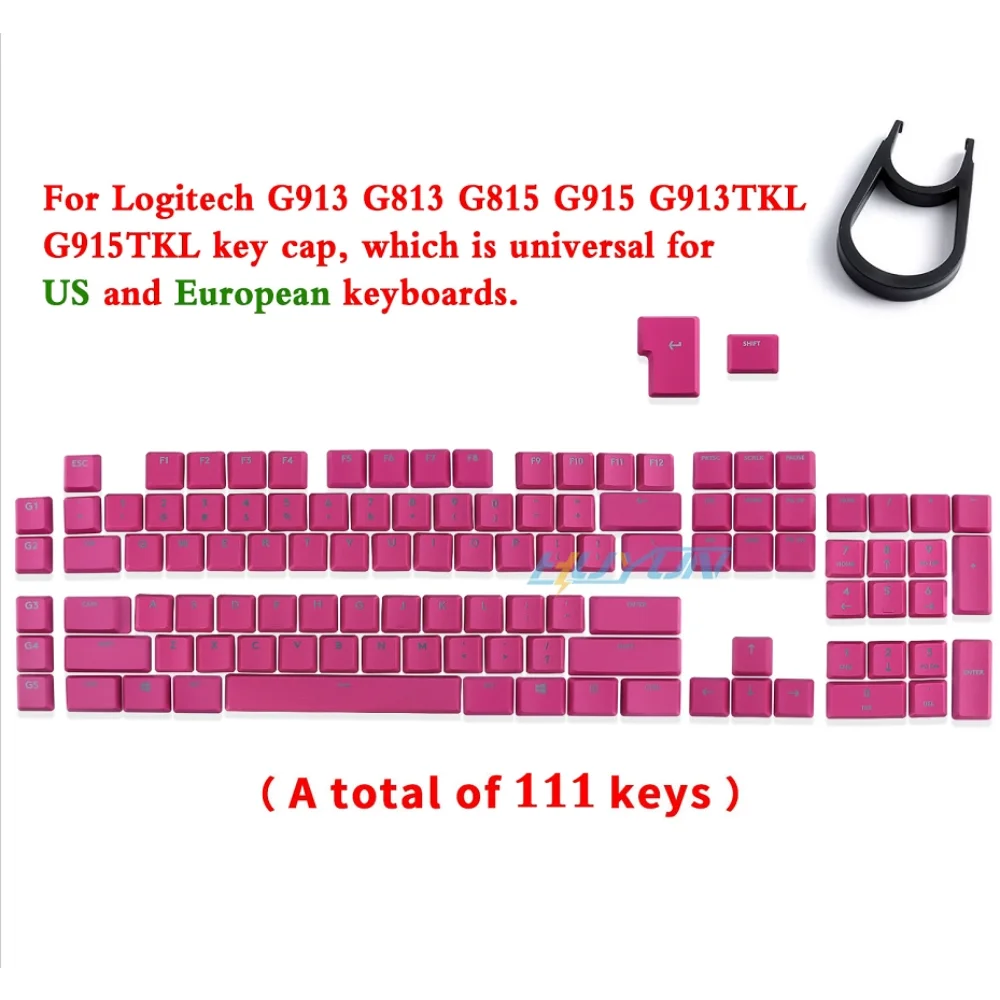 Wireless Gaming Mechanical Keyboard Keycaps Compatible with Logitech G913TKL G915 G813 G815 RGB Transparent Keyboard