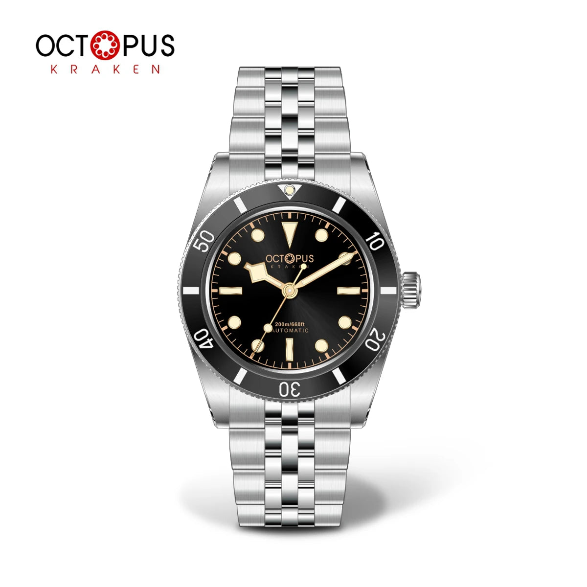 Octopus Kraken 37mm BB54 Men Diver Watch PT5000 Automatic Movement Mechanical Watches Luminous Sapphire Waterproof 200m OCT-0025
