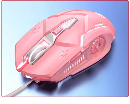 Laser Gaming Mouse for PC Gamer with LED Backlit, Ergonomic Wired USB Mouse, 3200 DPI Computer Gaming Mouse for Laptop & Desktop