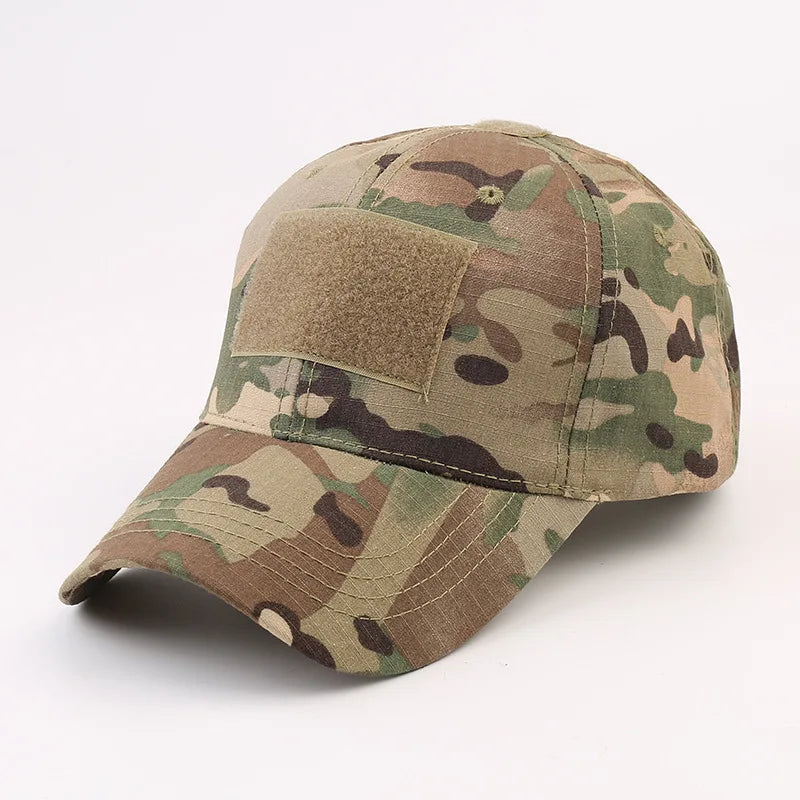 Tactical Camo Baseball Cap with Patch - Adjustable & Durable, The Viral Must-Have for Outdoor, Hunting and Tactical Activities