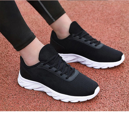 Men's casual sports shoes men's shoes black mesh breathable running shoes men's soft bottom light flat bottom work shoes