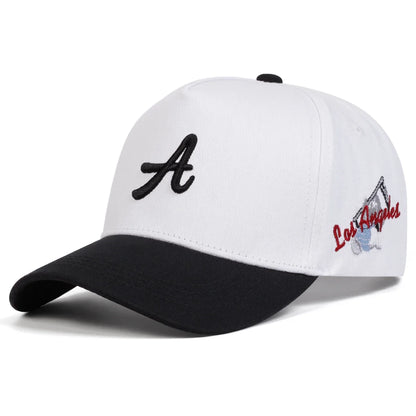 Unisex A Letter Side Los Angeles Embroidery Baseball Caps Spring Autumn Outdoor Adjustable Casual Hats Sunscreen Hat Sports Cap