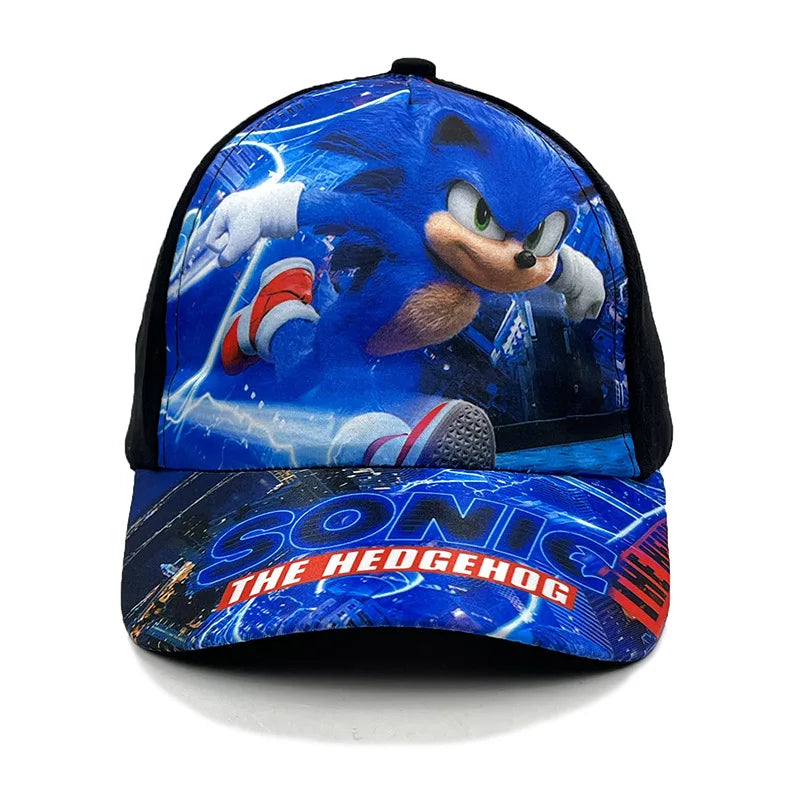 50-54cm Children's Sonic Cartoon Baseball Cap Anime Hedgehog ShadowTails Knuckles Character Sun Protection Cap Accessory Gifts