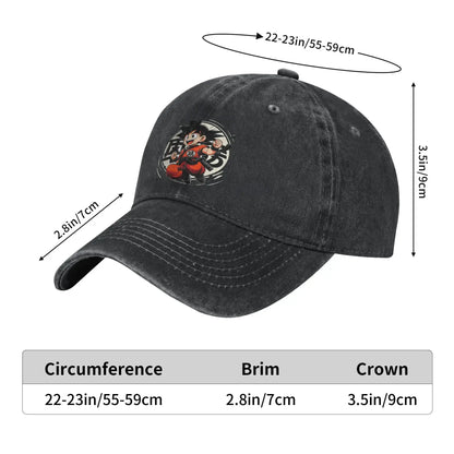 Goku Anime Dragon Ball Men Women Baseball Caps Distressed Denim Hats Cap Vintage Outdoor Running Adjustable Fit Headwear, Produit gaming premium Fraquane