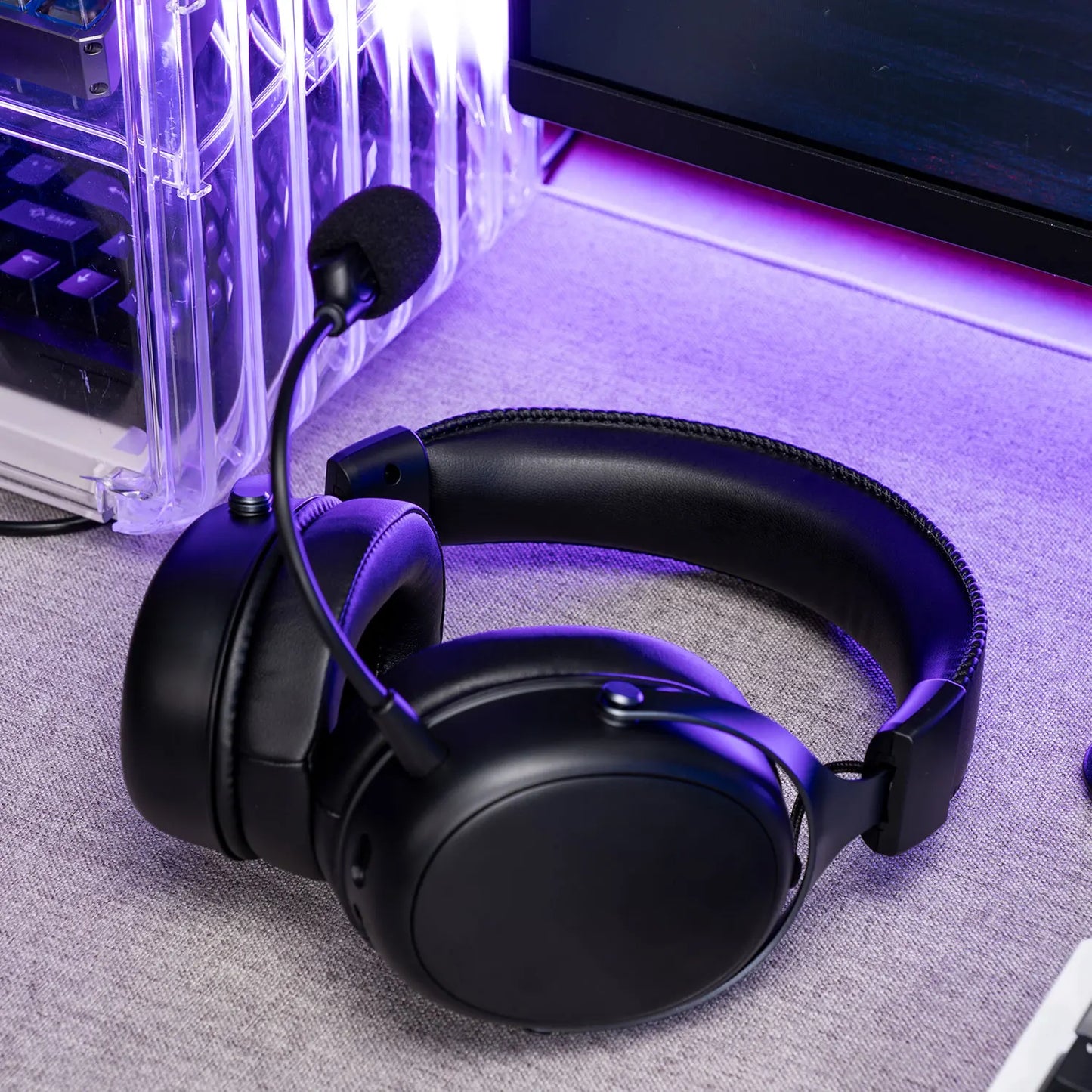 AKKO Verge S9 Gaming Headset with Mic – 53mm Driver, Quad-Mode Wireless Bluetooth 5.3, 7.1 Surround Sound FPS Pro Gaming Headphones