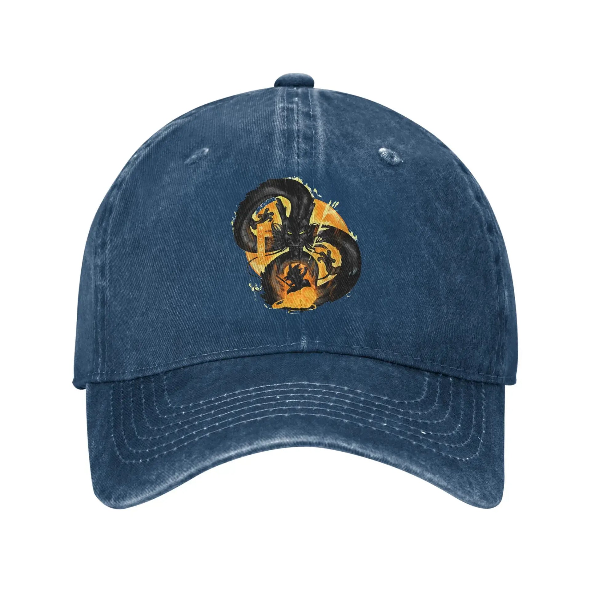 Produit gaming premium Fraquane Vintage Dragon Ball Z Attack of Shenron Baseball Caps Men Women Distressed Denim Washed Cap Outdoor Running Golf Gift Hats Cap