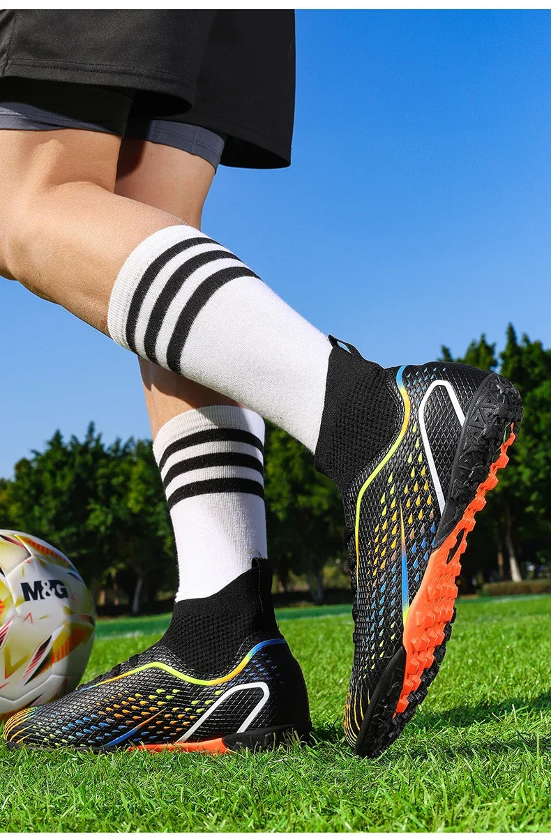 Men's Football Boots Professional Turf Futsal Match Grass Unisex Outdoor Training Soccer Shoes Soccer Cleats Non-slip Breathable