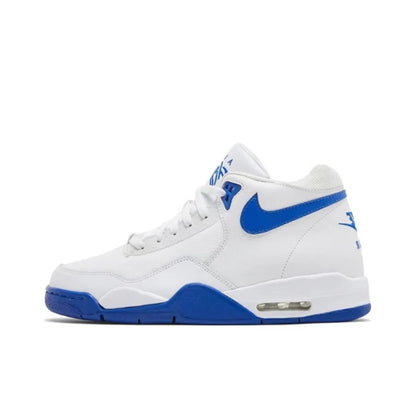 Nike Flight Legacy: zapatillas de baloncesto retro de caña media, cómodas y versátiles, para hombre, en blanco y azul, BQ4212-103