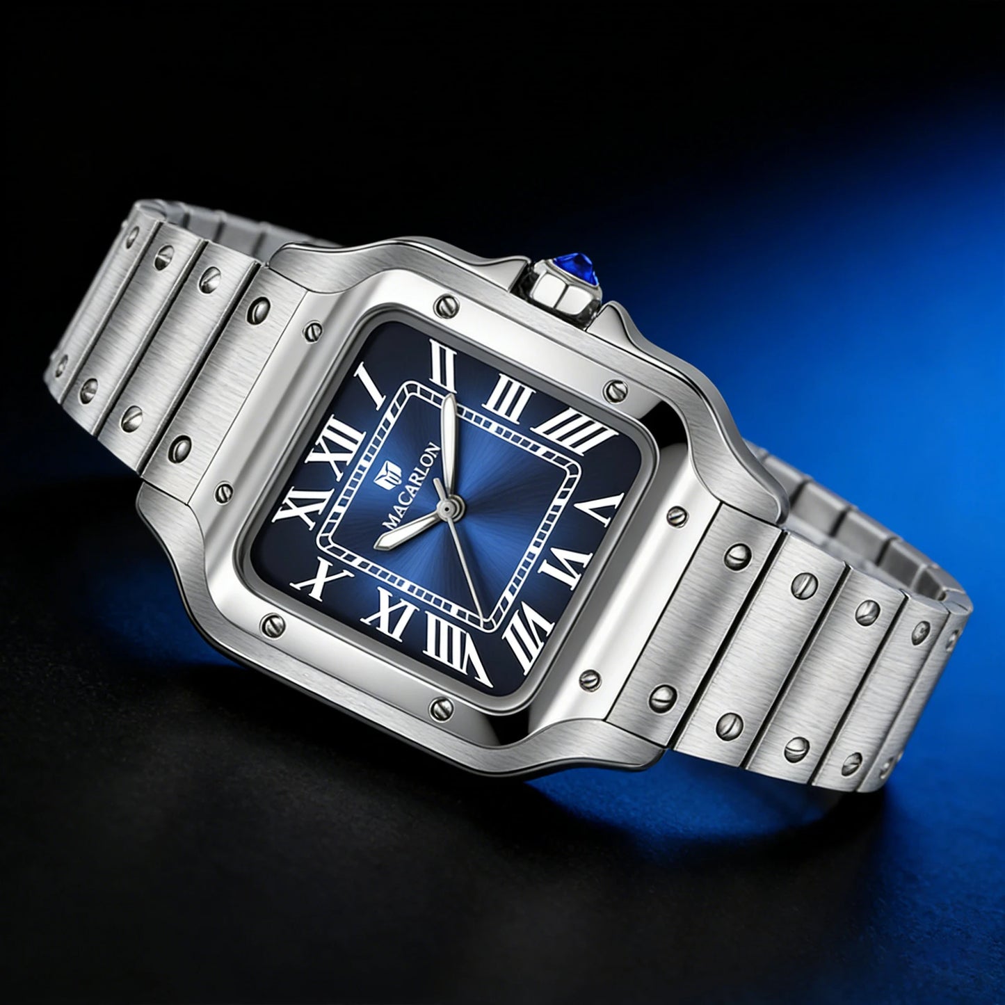 2026 New MACARLON Design 38mm Mechanical Watch Men Sapphire Glass Luminous Stainless Steel Waterproof China NH35 Automatic Watch