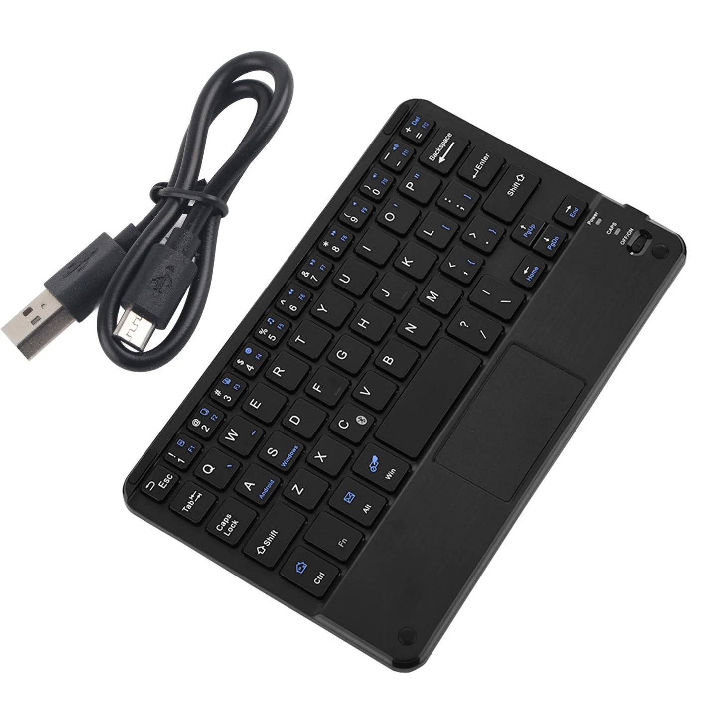 Professional UltraSlim Mini Wireless Bluetooth Keyboard with Touchpad Compact Ergonomic Responsive for Windows PC Android Tablet