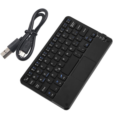 Professional UltraSlim Mini Wireless Bluetooth Keyboard with Touchpad Compact Ergonomic Responsive for Windows PC Android Tablet