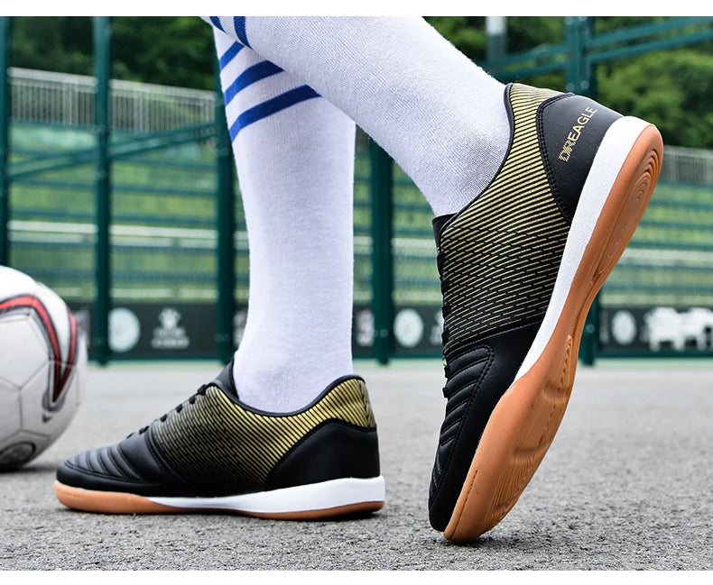Scarpe da calcio indoor da uomo, scarpe da futsal professionali, scarpe da calcio da uomo antiscivolo, scarpe da calcio originali per campi in dura, Chuteira Society Futebol