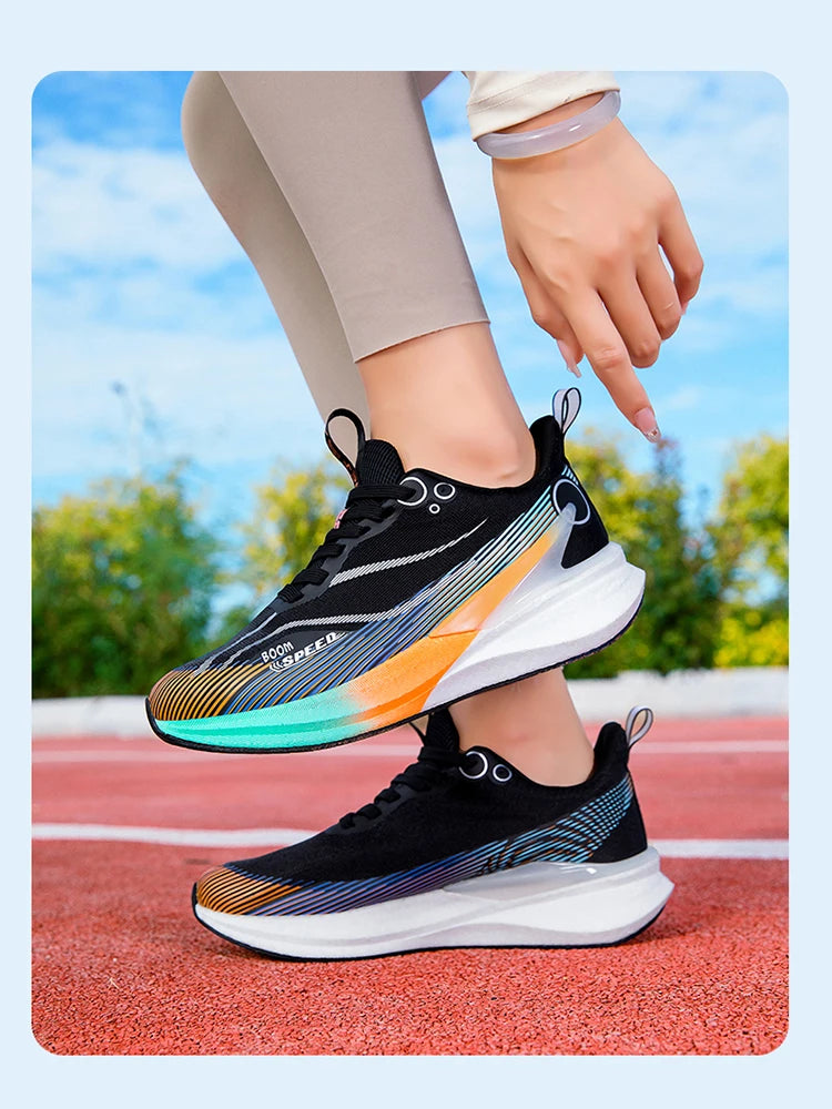 2025 Men's And Women's Professional Carbon Board Marathon Running Shoes Shock Absorption Ultra-light Stable Support Sports Shoes