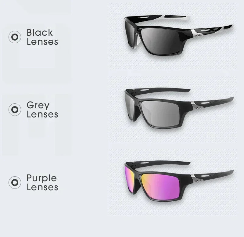 Kapvoe Polarized Fishing Sunglasses Cycling Man Women UV400 Cycling Glasses Sports Goggles Bike Eyewear MTB Bicycle Glasses