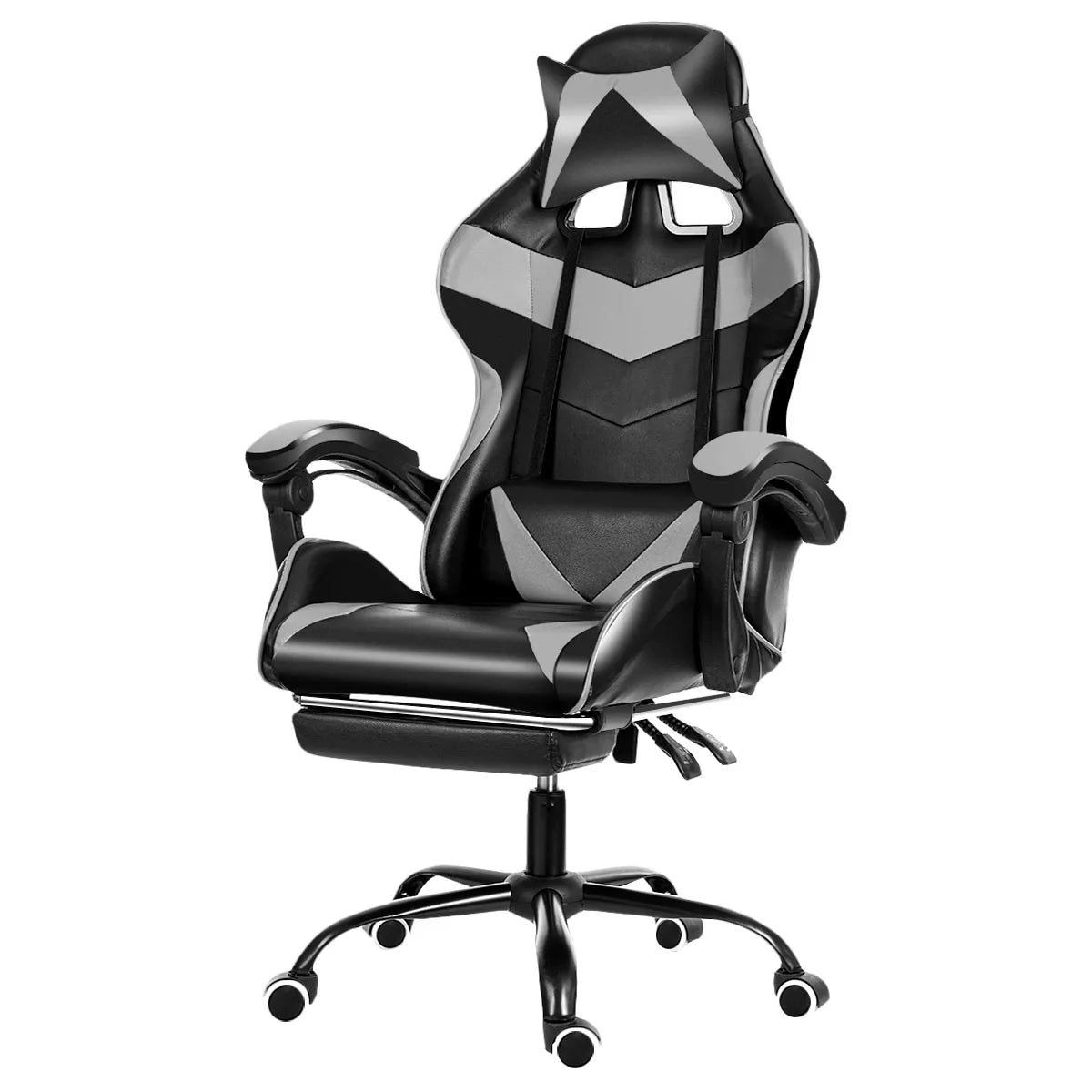 Chaise de bureau en cuir Joylive, chaise de jeu WCG, chaise ergonomique pour ordinateur, pivotante, inclinable, pour salle de jeu