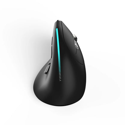 ZELOTES F36 Vertical Wireless Mouse Bluetooth Ergonomic Mouse, Rechargeable 2.4G Wireless Gaming Mouse, 2400 DPI Programmable Mouse for Laptop & PC