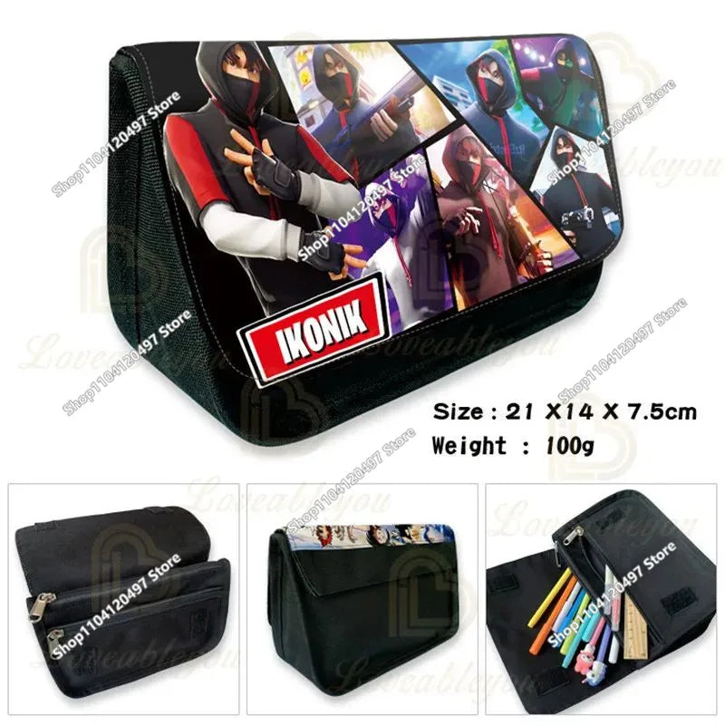 Fortnite Battle Royale Pencil Case for Kids Cartoon Stationery Storage Pen Box School Supplies Birthday Gift