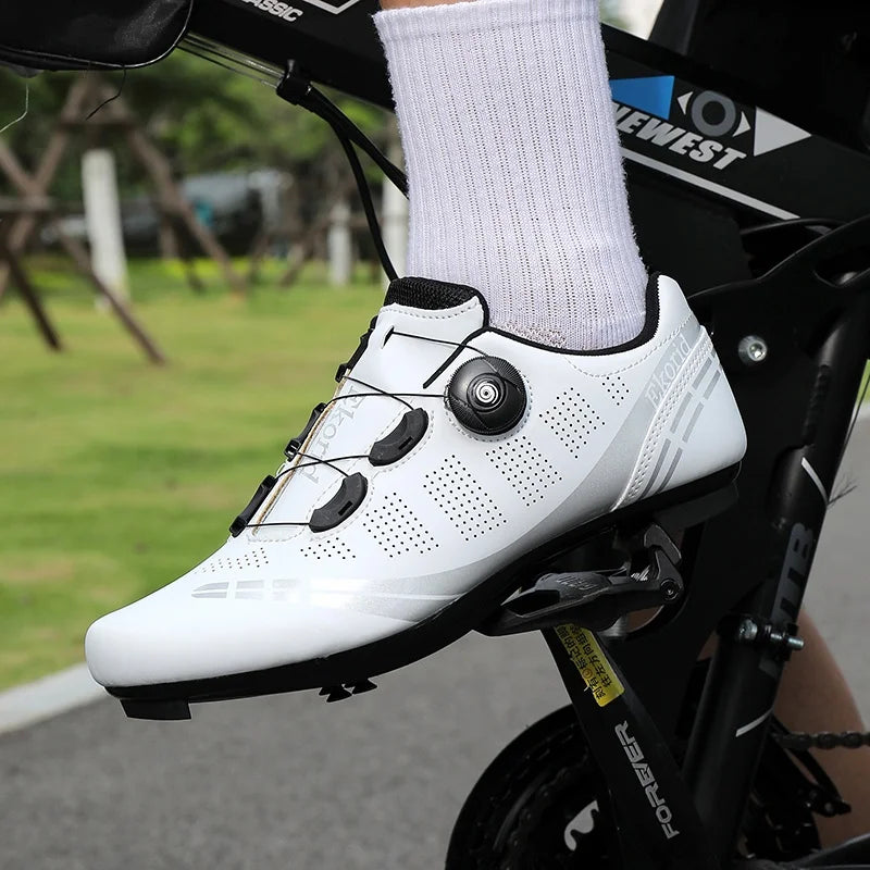 Scarpe da mountain bike MTB da uomo, traspiranti, antiscivolo, ad alta rigidità, adatte per gare su strada all’aperto e percorsi fuoristrada in montagna 37-46
