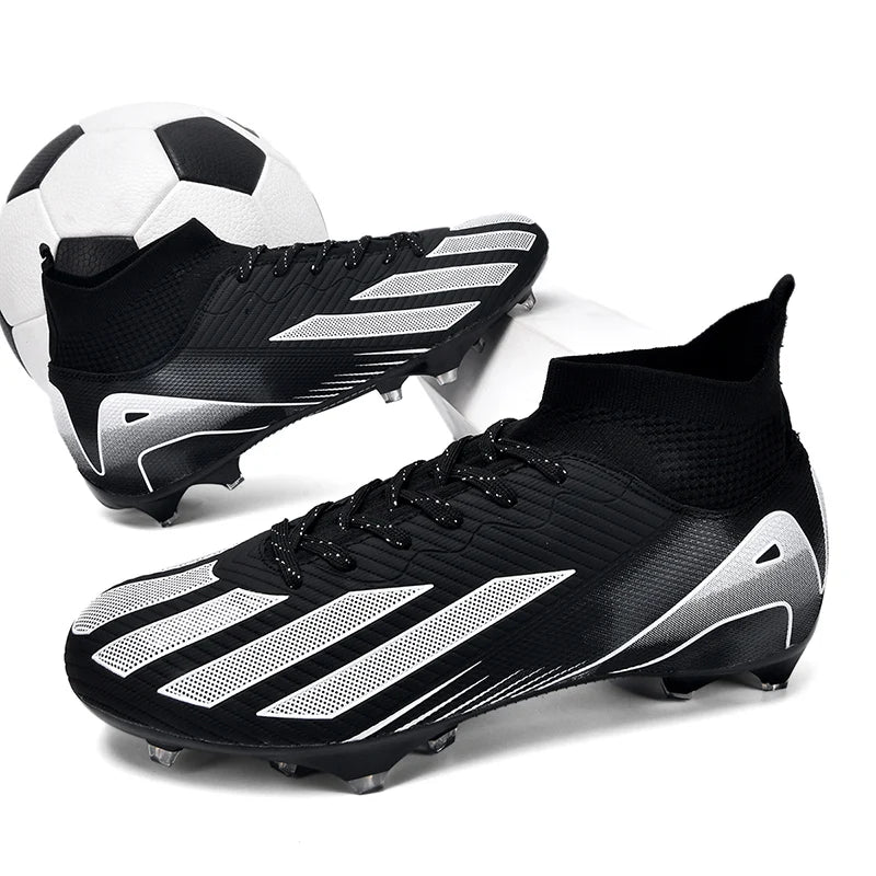 New Men's Football Boots Adult's Soccer Field Shoes Teenager's Sports Cleats Outdoor Grass Training Boots High Quality Sneakers