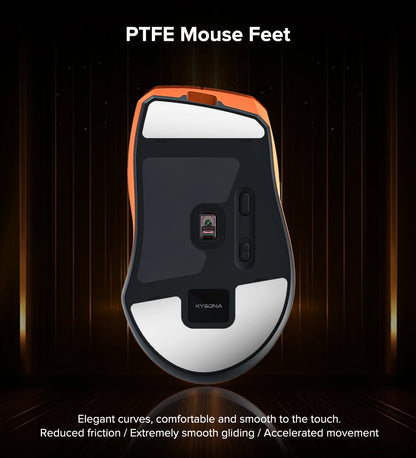 KYSONA Uranus PRO Wireless Gaming Mouse PAW3395, 26,000 DPI, 8KHz Polling Rate, Ultra-Lightweight Ergonomic Wireless Gaming Mouse for PC