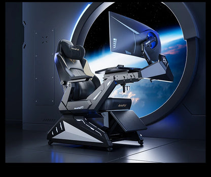 Ergonomic Gaming Office Chair E-Sports Chair with Adjustable Height, Executive Computer Desk Chair, Comfortable Swivel Armchair for Gaming & Work