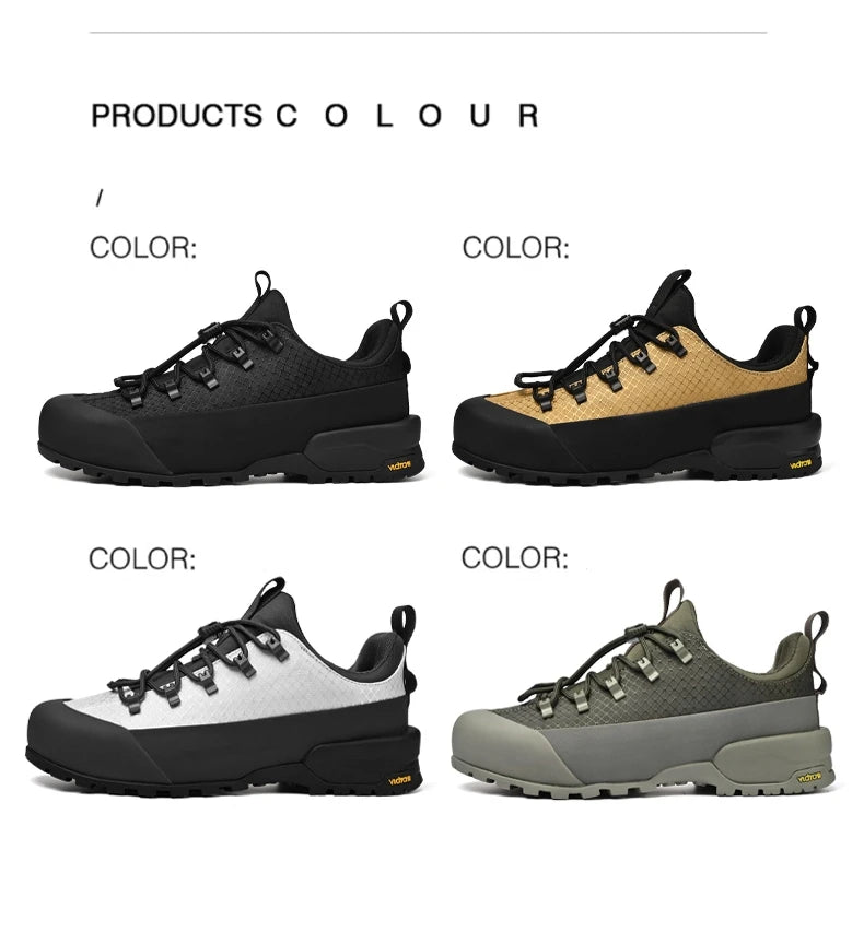 2025 New Hiking Shoes Non-Slip Grip Men's Spring Fall Outdoor Casual Sports Shoes Breathable Comfortable Durable Leisure Sneaker