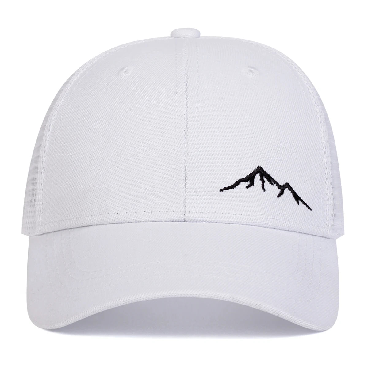 Unisex Minimalist Mountain Embroidery Baseball Net Caps Spring and Summer Outdoor Adjustable Casual Hats Sunscreen Hat