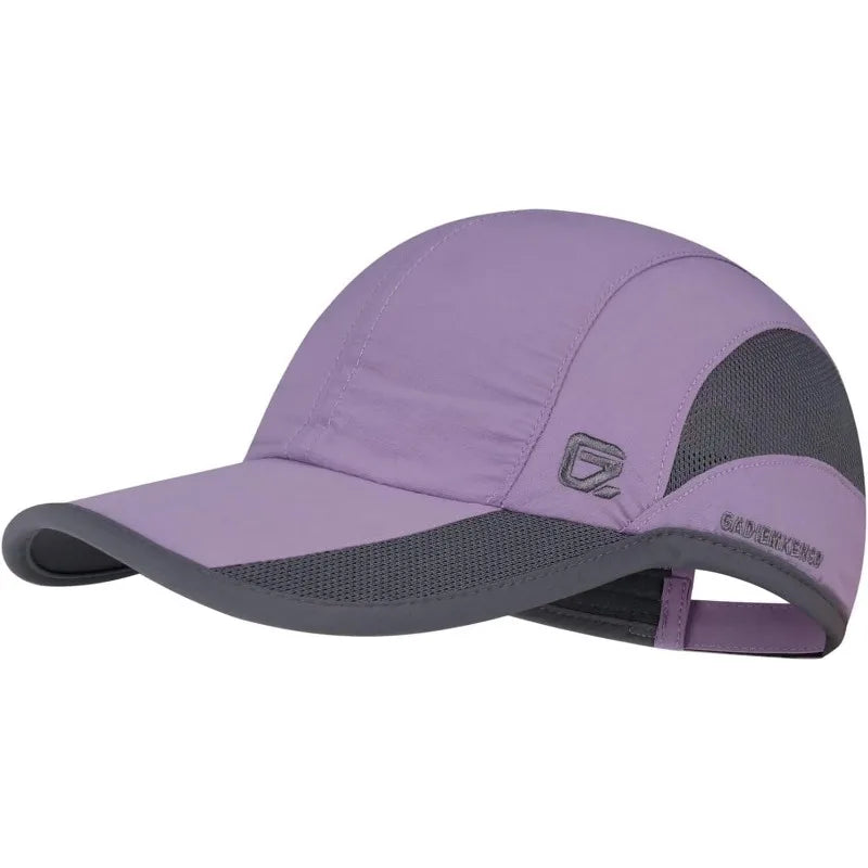 GADIEMKENSD Estate Uomo Sport Corsa Cappellino da baseball Uomo Golf Asciugatura rapida Donna Cappellino a rete con visiera e chiusura a scatto