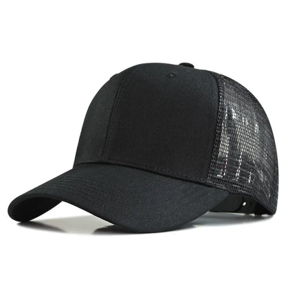 Oversize Trucker-kasket med store masker til mænd med stort hoved – XXL-baseballkasket – åndbar „Dad Hat“ – 58–60 cm, 60–65 cm