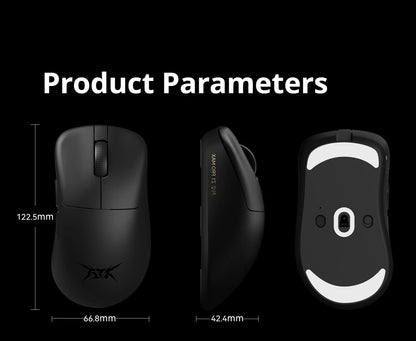 ATK Z1 Pro Max Ultra Wireless Gaming Mouse PAW3950, 8K Polling Rate, 0.39ms Low Latency, 30,000 DPI Ergonomic Gaming Mouse