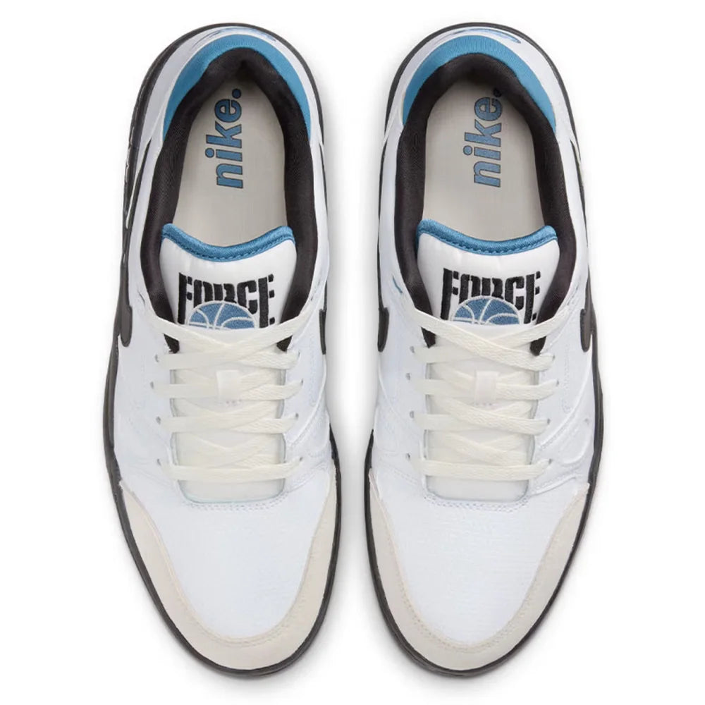 Buty skateboardowe Nike Ful Force Low-Top dla mężczyzn, czarne/białe/niebieskie, HJ7262-100