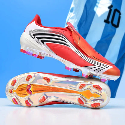Nouvelles chaussures de football pour hommes, baskets de futsal, crampons de haute qualité, antidérapantes, chaussures de football d'intérieur, pour terrain synthétique, best-seller, montantes, pour extérieur