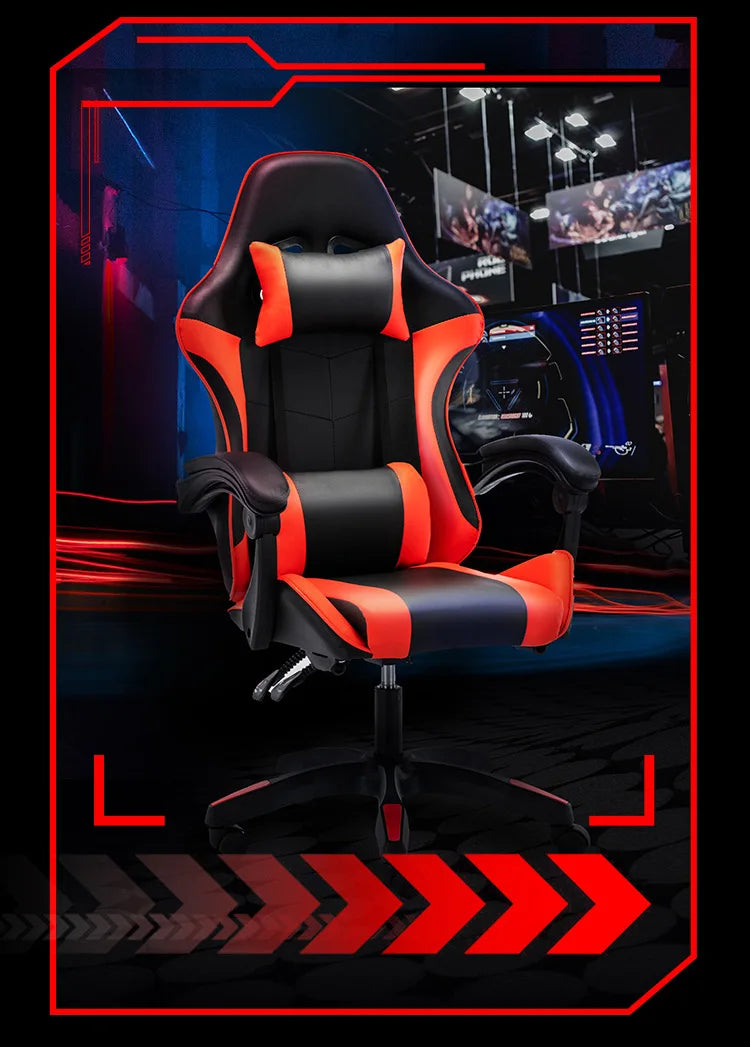 Sponge Esports Gaming Chair Internet Cafe Computer Chair Reclining Office Chair with Comfortable Rotating Design, Ergonomic Home Gaming Seat
