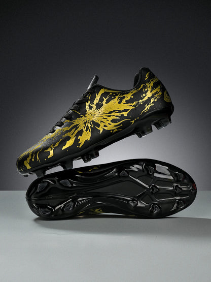 Chaussures de football pour hommes, modèle AG FG, design aérodynamique et léger, excellente adhérence, idéales pour les entraînements quotidiens sur gazon et les matchs de l’équipe de football de l’école.