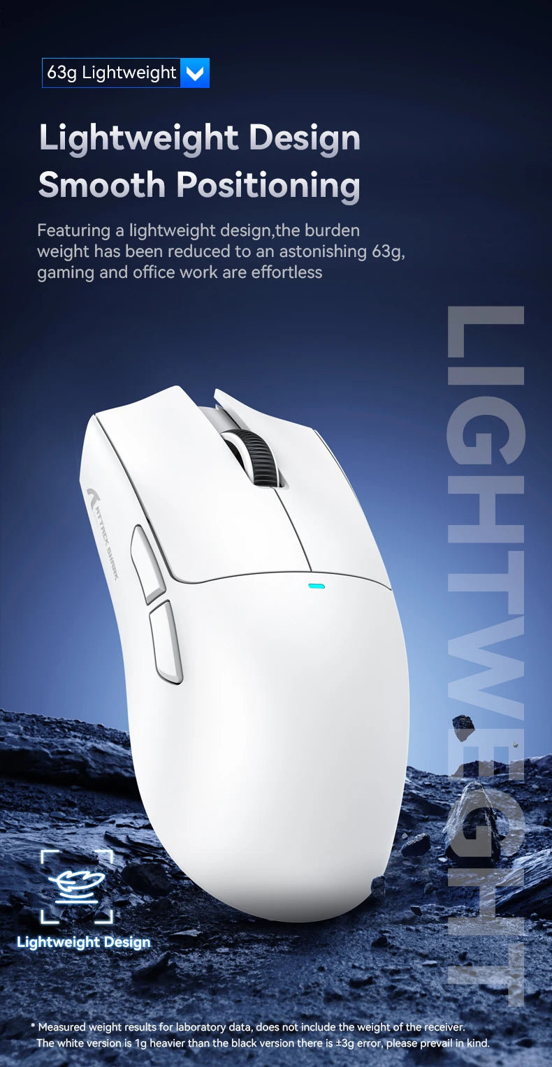 ATTACK SHARK X11 SE Wireless Gaming Mouse 22000 DPI, PixArt PAW3311 Sensor, Tri-Mode Bluetooth, 2.4G & Wired, Lightweight RGB Gaming Mouse