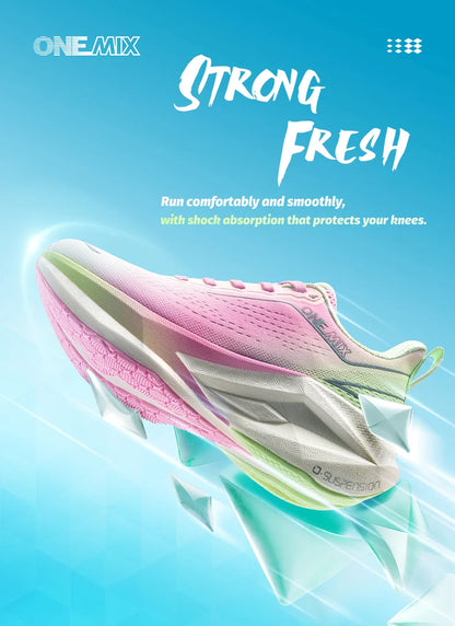 ONEMIX Men Running Shoes Super Lightweight Outdoor Athletic Training Jogging Sneakers Anti-Slip Wear-Resistant Walking Footwear