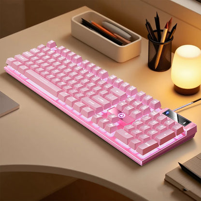 YINDIAO K500 Wired  Keyboard Gaming  Laptop Desktops PC Computer Office Accessories Low Profile Gamer Keyboards With Numpad