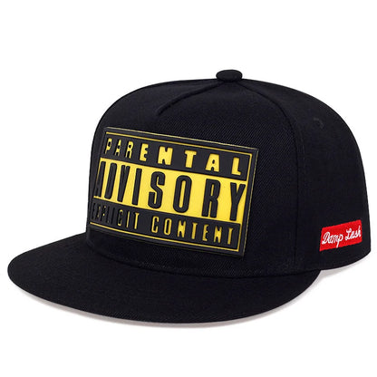 Casquette à visière plate, tendance, avec patch, à fermeture à pression, style hip-hop, à blocs de couleur, unisexe, légère, anti-UV, « dad hats » pour femmes et hommes