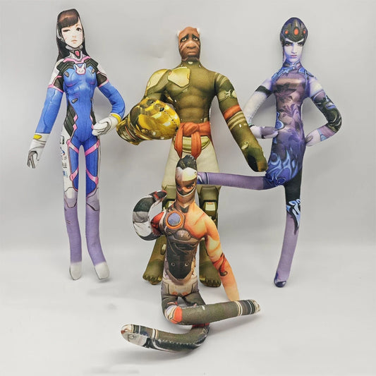 26cm fleksibilna plišana figura s žičanim tijelom i različitim pozama, anime igra Overwatch D.Va / Doomfist / Genji / Widowmaker, plišana lutka