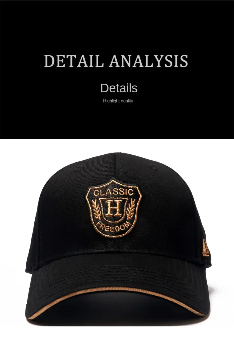 Men's Hat Baseball Cap for Men New Fashion Luxury Brand Embroidery Chinese Style Big Size Cotton Trucker Hat HipHop For 4seasons