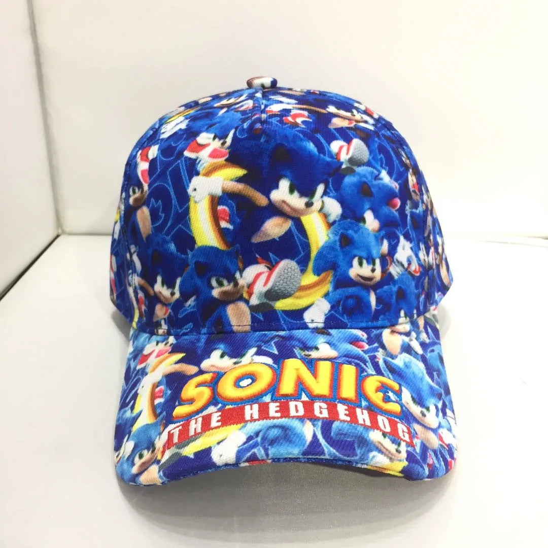 Shadow the Hedgehog 3D baseball cap for adults and children Sonic Amy Tails Knuckles printed flat edge ducktongue sun hat gifts