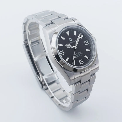 36mm/39mm Corgeut Luxury White Black Automatic Mechanical Wristwatches Numbers Men Watch Sapphire Crystal 10bars Reloj Hombre