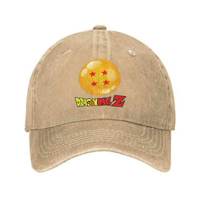 Produit gaming premium Fraquane Star Dragon Sphere Anime Goku Unisex Style Baseball Caps Dragon Ball Distressed Denim Hats Cap Outdoor Adjustable Fit Sun Cap