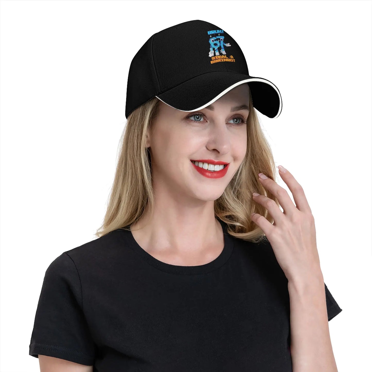67 Six Seven 6-7 Baseball Cap Popular Steal Brainrot Gaming Meme Sandwich Caps Men Women Breathable Dad Hat Outdoor