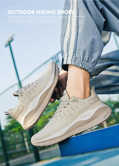 Nieuwe hardloopschoenen voor heren, sportief en casual, luxe modieuze sneakers, lichtgewicht, ademend, comfortabel voor joggen en wandelen