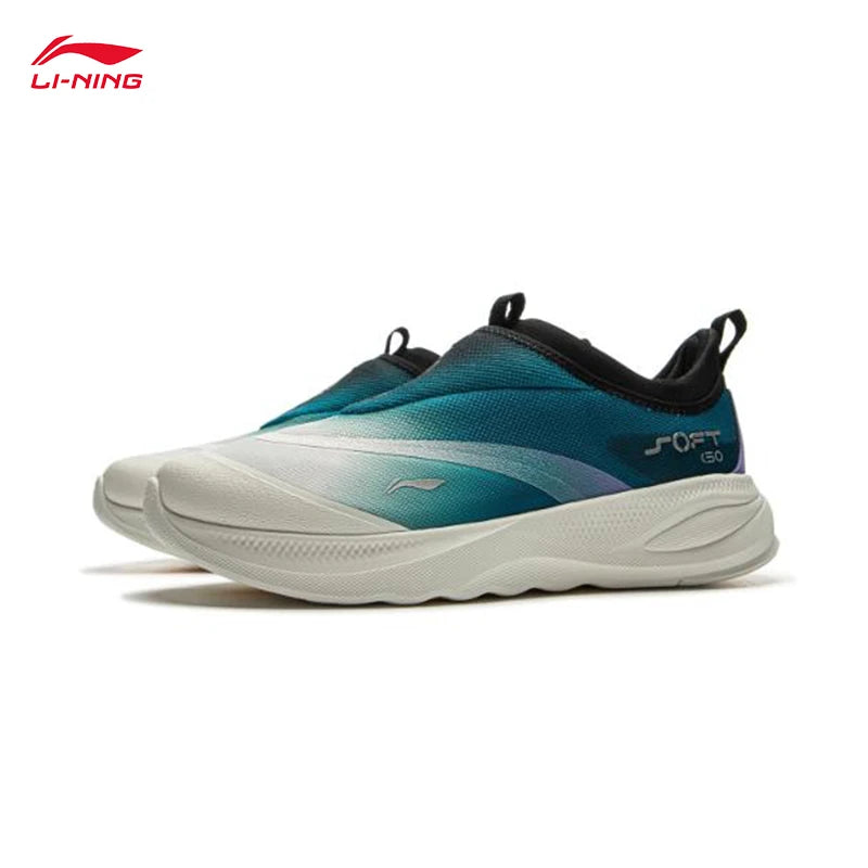 Pánská vycházková obuv LI-NING SOFT GO 2 nazouvací s měkkým silným podpatkem, pohodlná odolná sportovní volnočasová obuv AGLV005