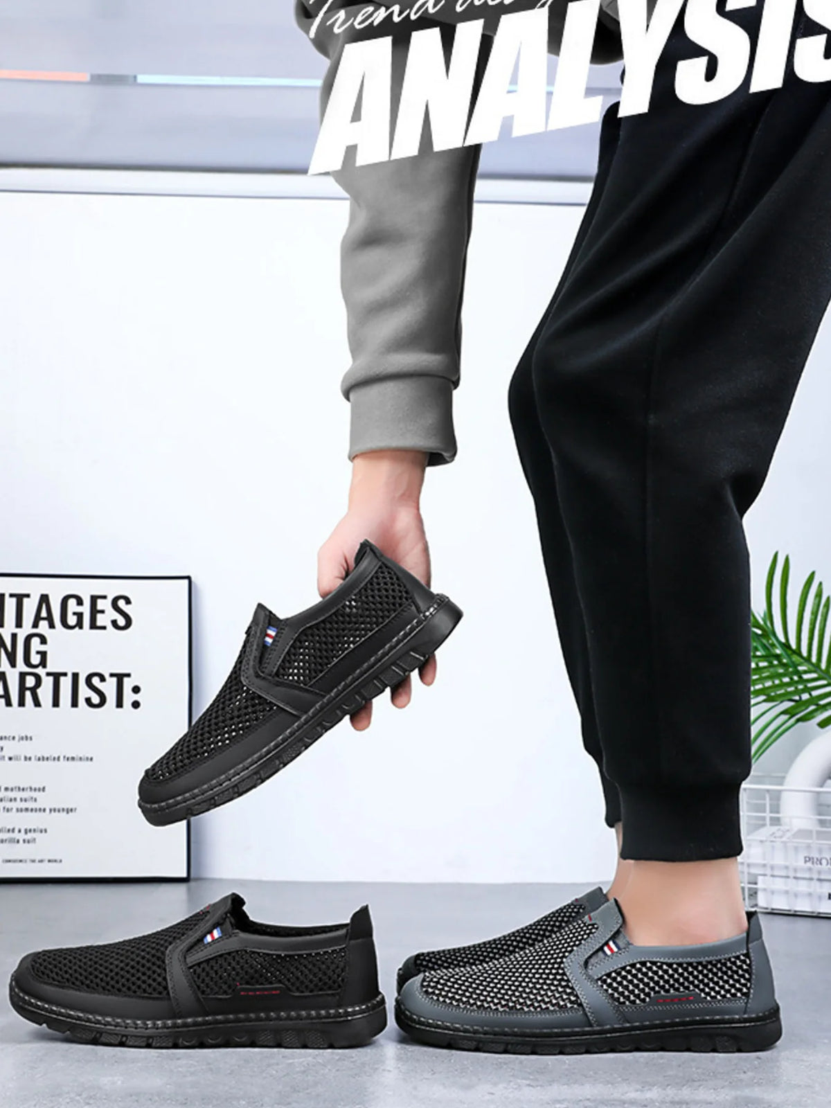 Men's sneakers Multi-faceted ventilation holes, deodorizing without covering the feet casual sneakers designer shoes